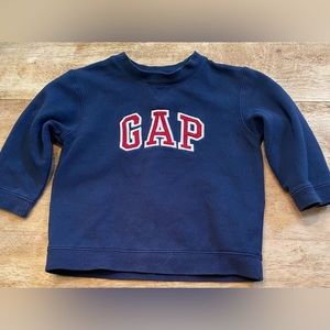 Vintage Baby Gap Toddler 2Years Navy‎ Crew Neck Long Sleeve Graphic Sweatshirt